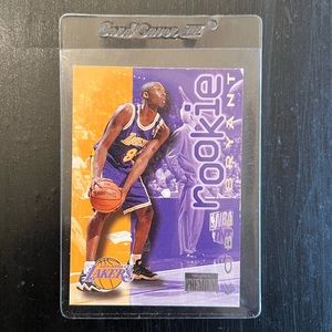 Kobe Bryant SkyBox Premium Rookie Card and Card Protector